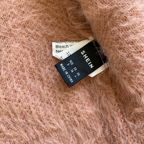 NWOT - Blush Matching Fuzzy Sweater Set - Picture 5 of 7